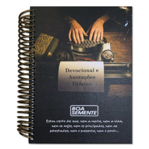 Agenda - Devocional e Anotações Diárias - Máquina de Escrever